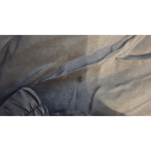 EVR‎ Vintage Ruffle Jacket Womens Medium green shoulder pads 100% silk - Picture 4 of 8